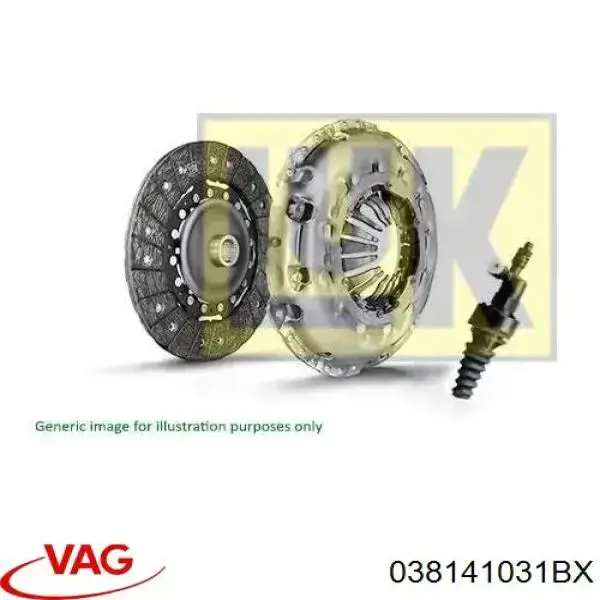 Купити 038141031BX VAG Диск зчеплення