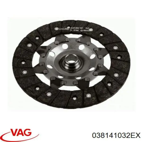 Диск зчеплення ведений VAG 038141031KV