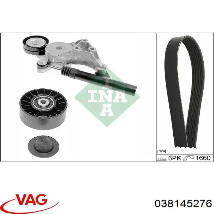 Ролик приводного ременя, паразитний VAG 038145276