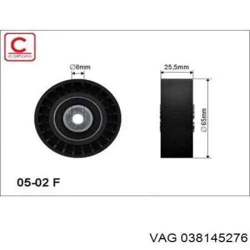 Ролик приводного ременя, паразитний VAG 038145276 ціна, від 13.41 USD