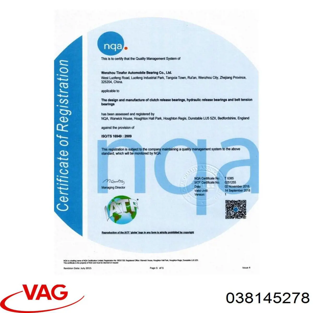 Ролик приводного ременя, паразитний VAG 038145278 ціна, від 43.20 USD