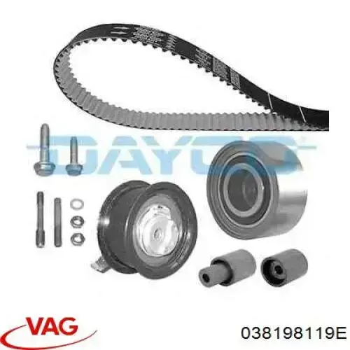 Комплект ГРМ VAG 038198119E ціна, від 151.64 USD