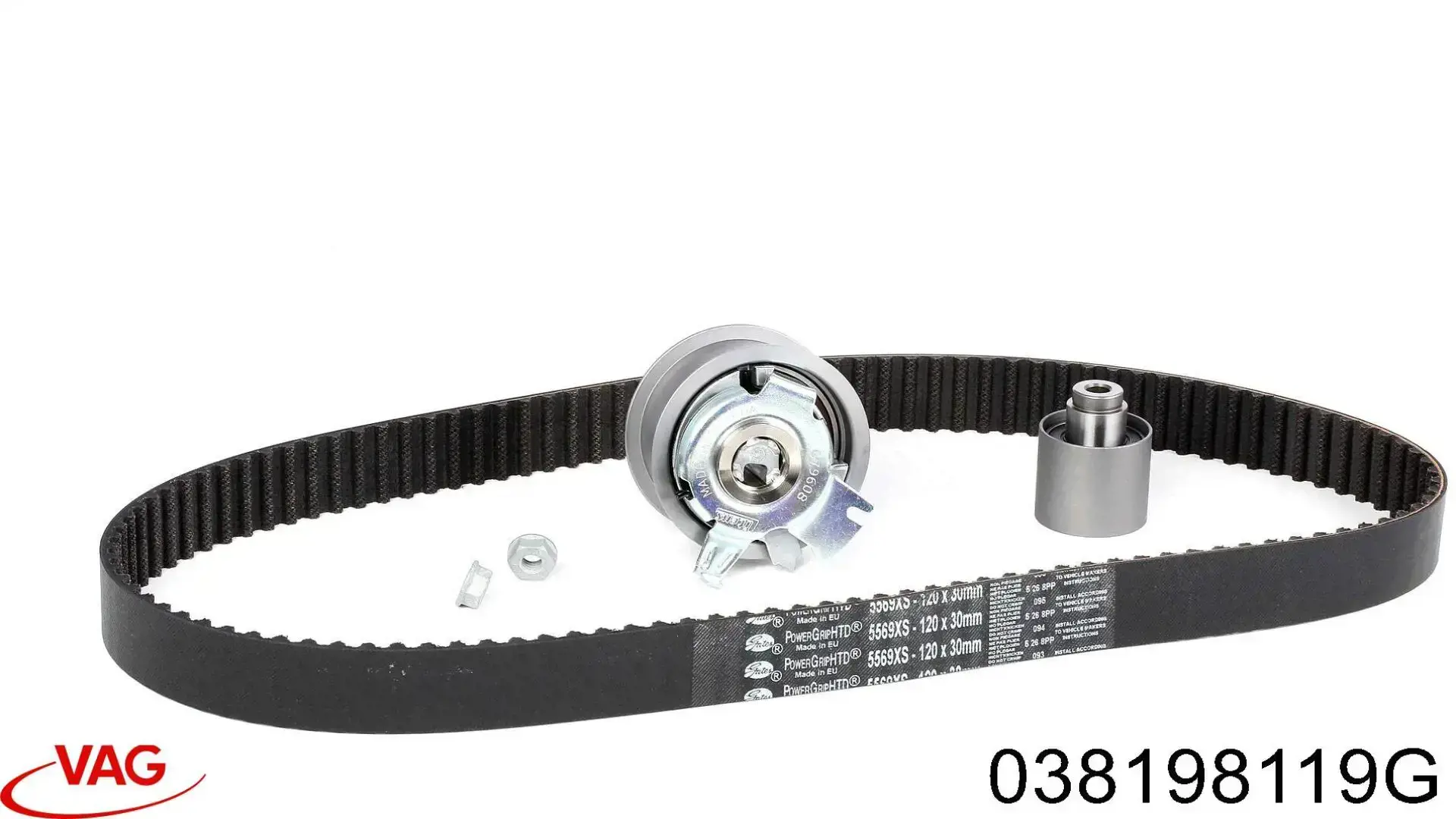 Комплект ГРМ VAG 038198119G ціна, від 101.51 USD