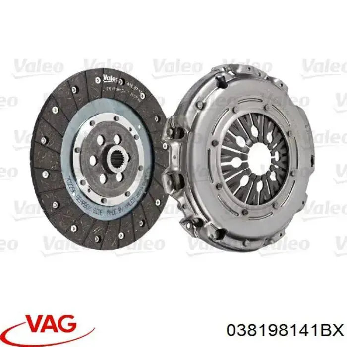 Купити 038198141BX VAG Комплект зчеплення (диск, корзина, підшипник)