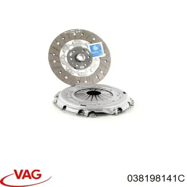 Купити 038198141C VAG Комплект зчеплення (диск, корзина, підшипник)
