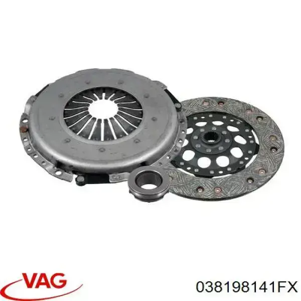 Купити 038198141FX VAG Комплект зчеплення (диск, корзина, підшипник)