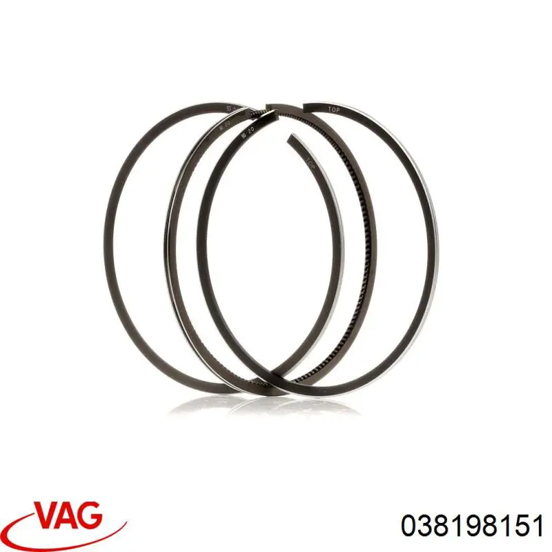 038198151 VAG кільця поршневі на 1 циліндр, std.