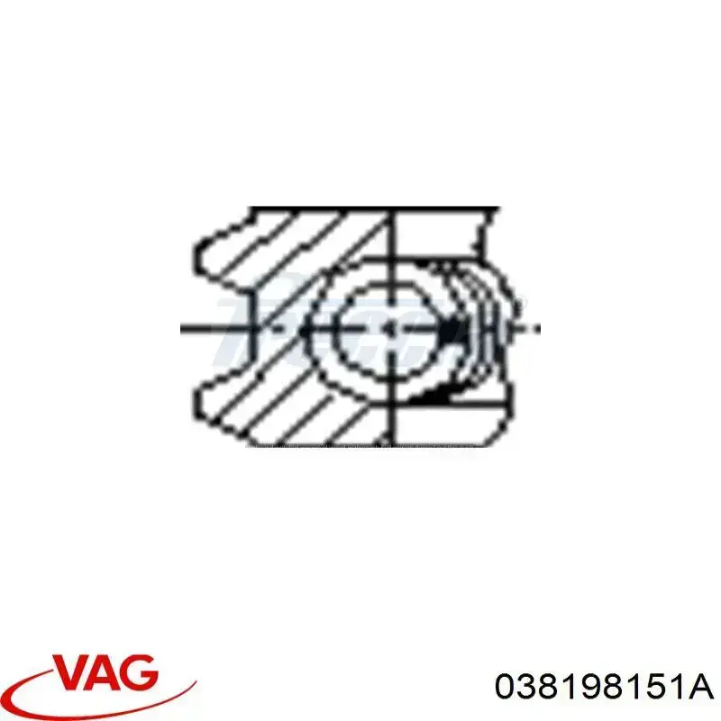 Кільця поршневі на 1 циліндр, STD. VAG 038198151A ціна, від 16.58 USD