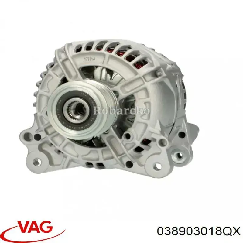 Генератор VAG 038903018QX ціна, від 45.15 USD