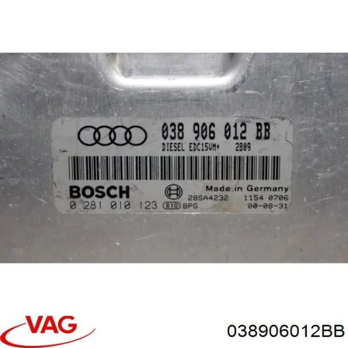 ЕБУ VAG 038906012BB ціна, від 89.18 USD