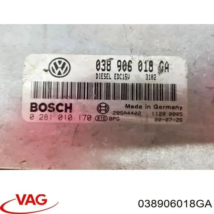 Купити 038906018GA VAG Модуль управління двигуном