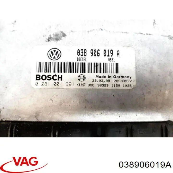 ЕБУ VAG 038906019A ціна, від 18.65 USD