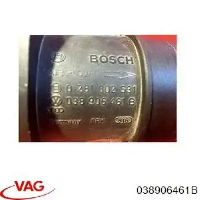 Датчик масової витрати повітря VAG 038906461B ціна, від 11.47 USD