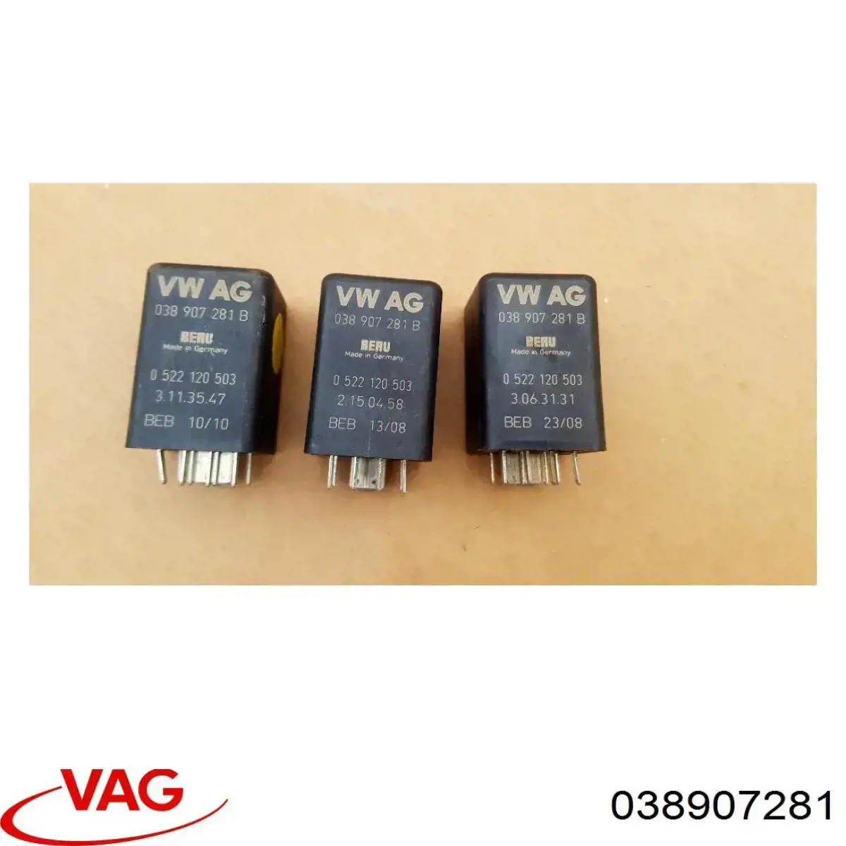 038907281 VAG Реле свічок накалу