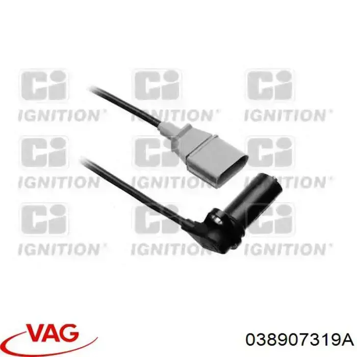Датчик обертів колінвалу VAG 038907319A ціна, від 9.00 USD