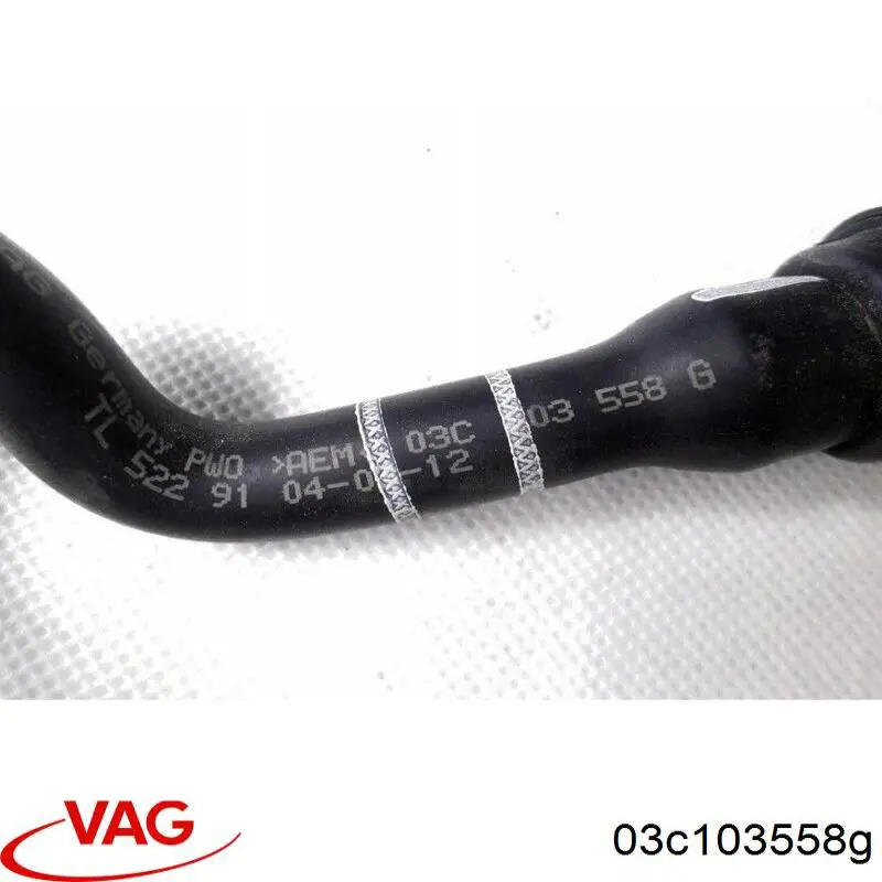 03C103558G VAG Шланг повітряний вентиляції картера