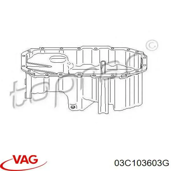 Піддон двигуна VAG 03C103603G ціна, від 56.42 USD