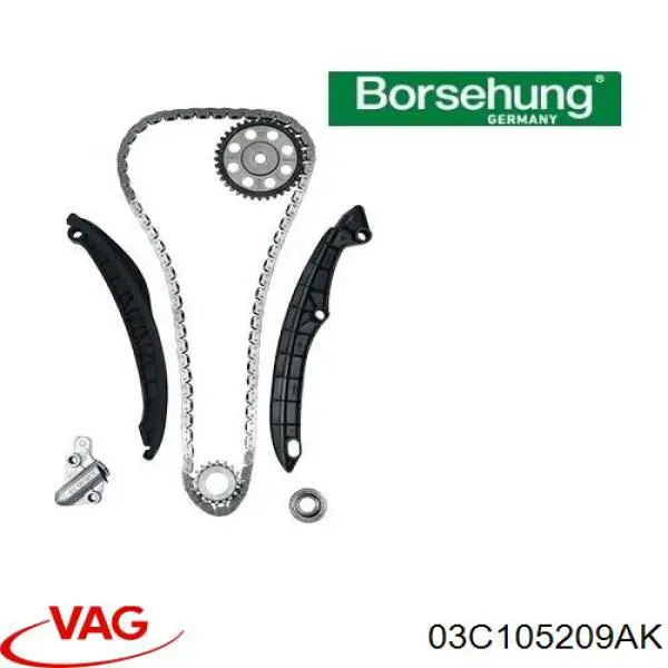 03C105209AK VAG Шестерня приводу колонвала двигуна