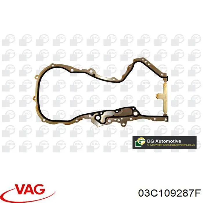 Купити 03C109287F VAG Прокладка передньої кришки двигуна