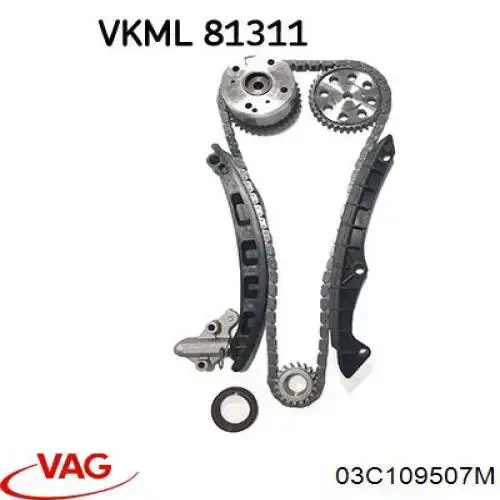 Натягувач ланцюга ГРМ VAG 03C109507M ціна, від 32.73 USD