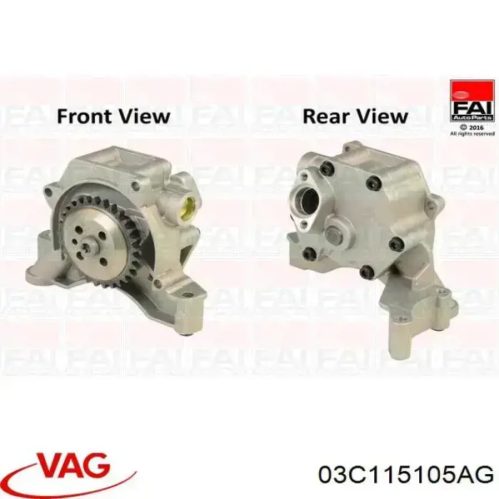 03C115105AG VAG Масляний насос двигуна