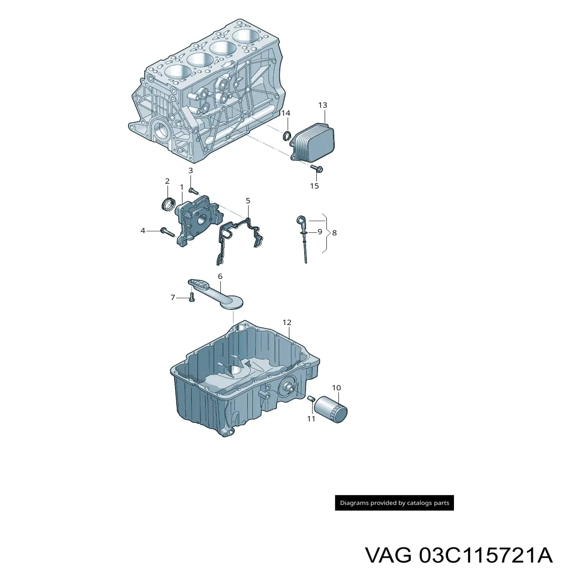  VAG 03C115721A ціна, від 11.81 USD