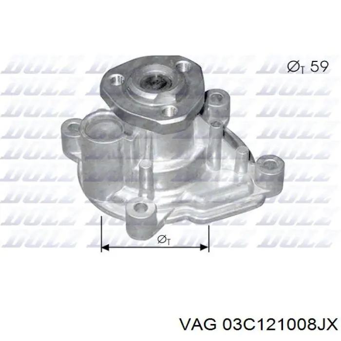Помпа 03C121008JX VAG