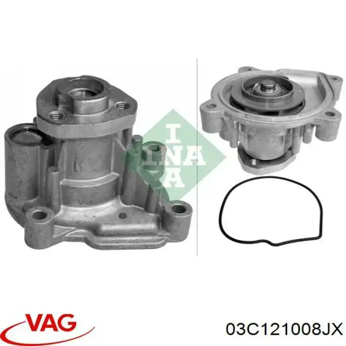 Помпа охолодження VAG 03C121008JX ціна, від 27.54 USD