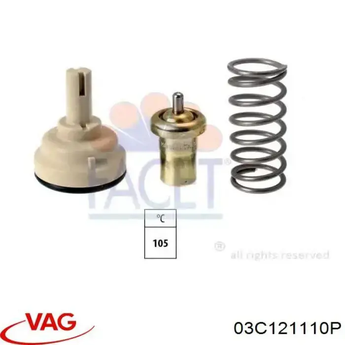 03C121110P VAG термостат