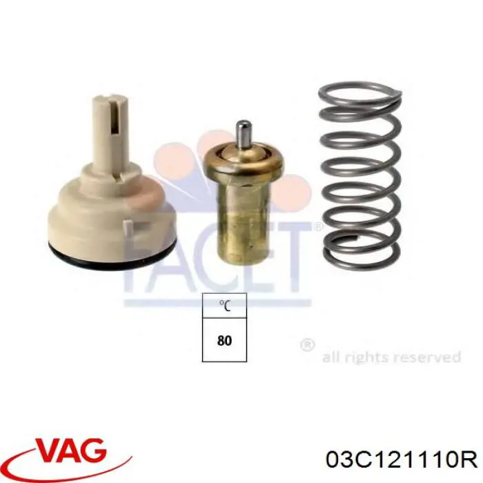 Автомобільний термостат VAG 03C121110R ціна, від 22.83 USD