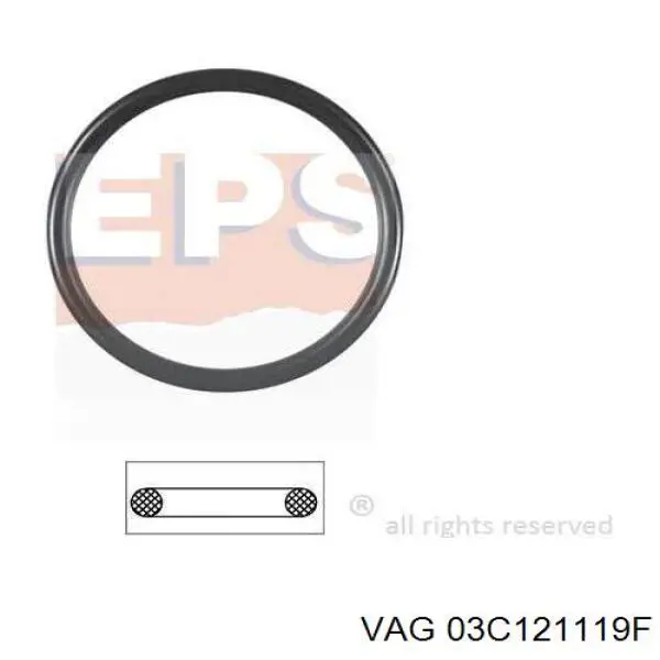 Прокладка корпусу термостата VAG 03C121119F ціна, від 1.73 USD