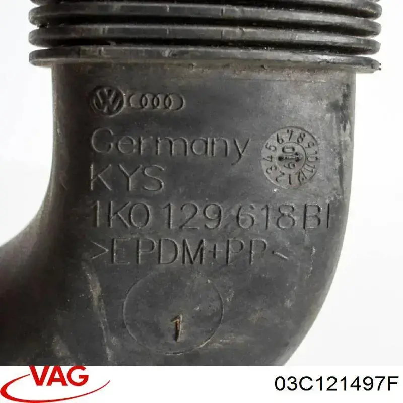 Купити 03C121497F VAG Шланг/патрубок рідинного охолодження турбіни, подача