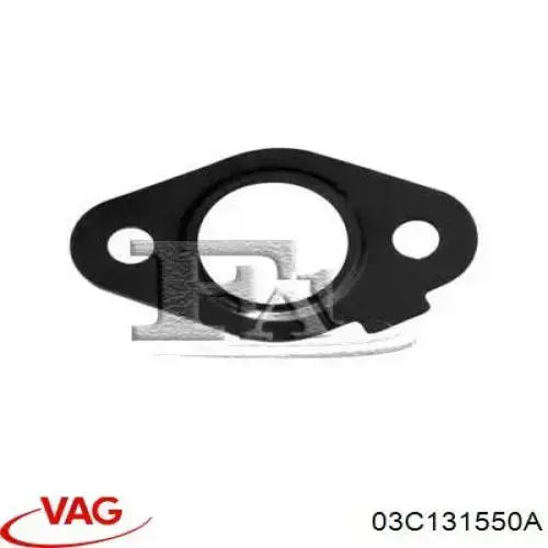 03C131550A VAG прокладка egr-клапана рециркуляції