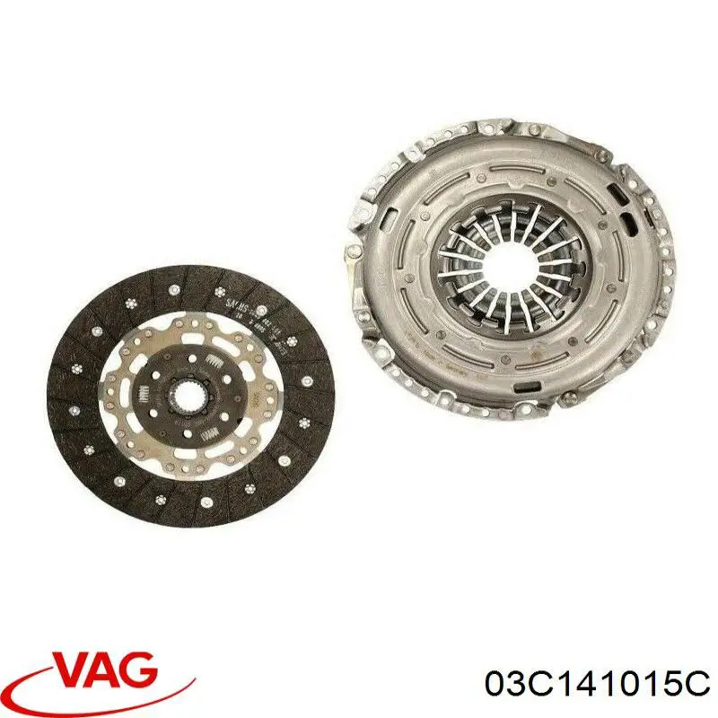 Купити 03C141015C VAG Комплект зчеплення (диск, корзина, підшипник)