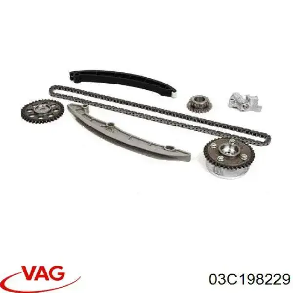 Купити 03C198229 VAG Комплект ланцюга ГРМ
