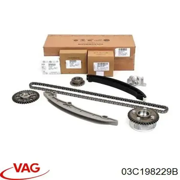 Ланцюг ГРМ, комплект VAG 03C198229B ціна, від 88.18 USD