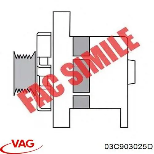 03C903025D VAG Авто генератор