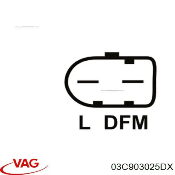 Генератор 03C903025DX VAG