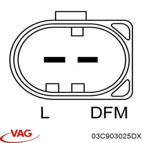 Генератор автомобільний VAG 03C903025DX