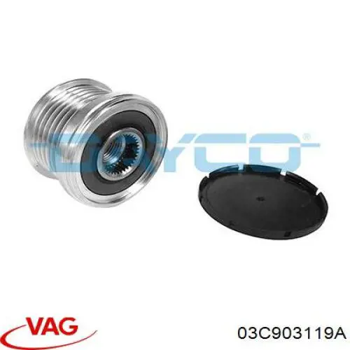 Інерційний шків VAG 03C903119A ціна, від 23.48 USD