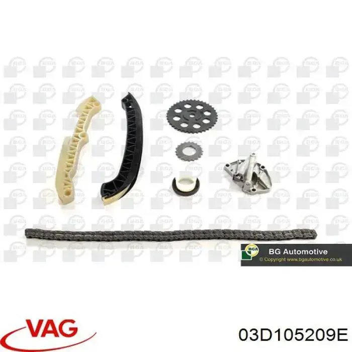 Зірочка приводу коленвала двигуна VAG 03D105209E ціна, від 15.38 USD
