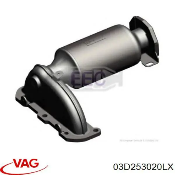 Конвертор-каталізатор (каталітичний нейтралізатор) VAG 03D253020LX ціна, від 162.43 USD