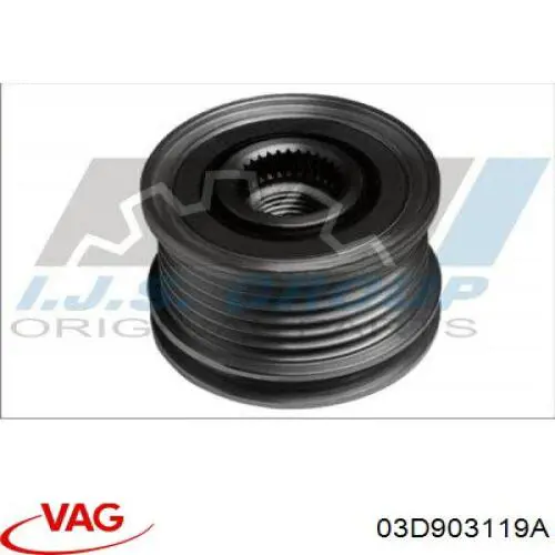 Купити 03D903119A VAG Шків генератора