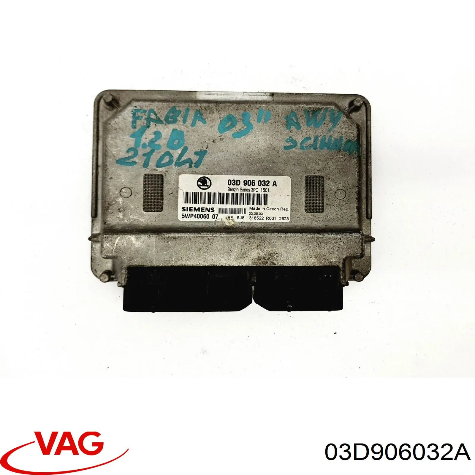 Електронний блок керування двигуном 03D906032A VAG