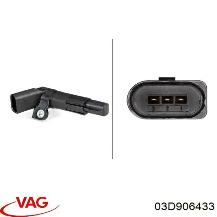 Купити 03D906433 VAG Датчик положення (оборотів) коленвалу
