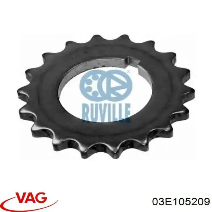 Зірочка приводу коленвала двигуна VAG 03E105209 ціна, від 16.49 USD
