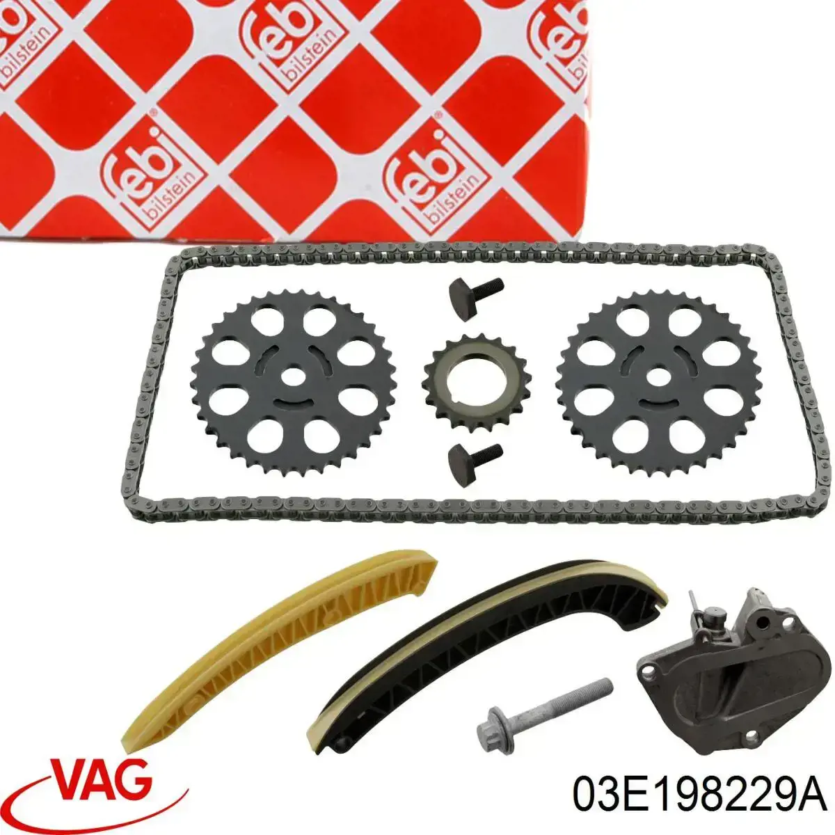 Комплект ланцюга ГРМ 03E198229 VAG