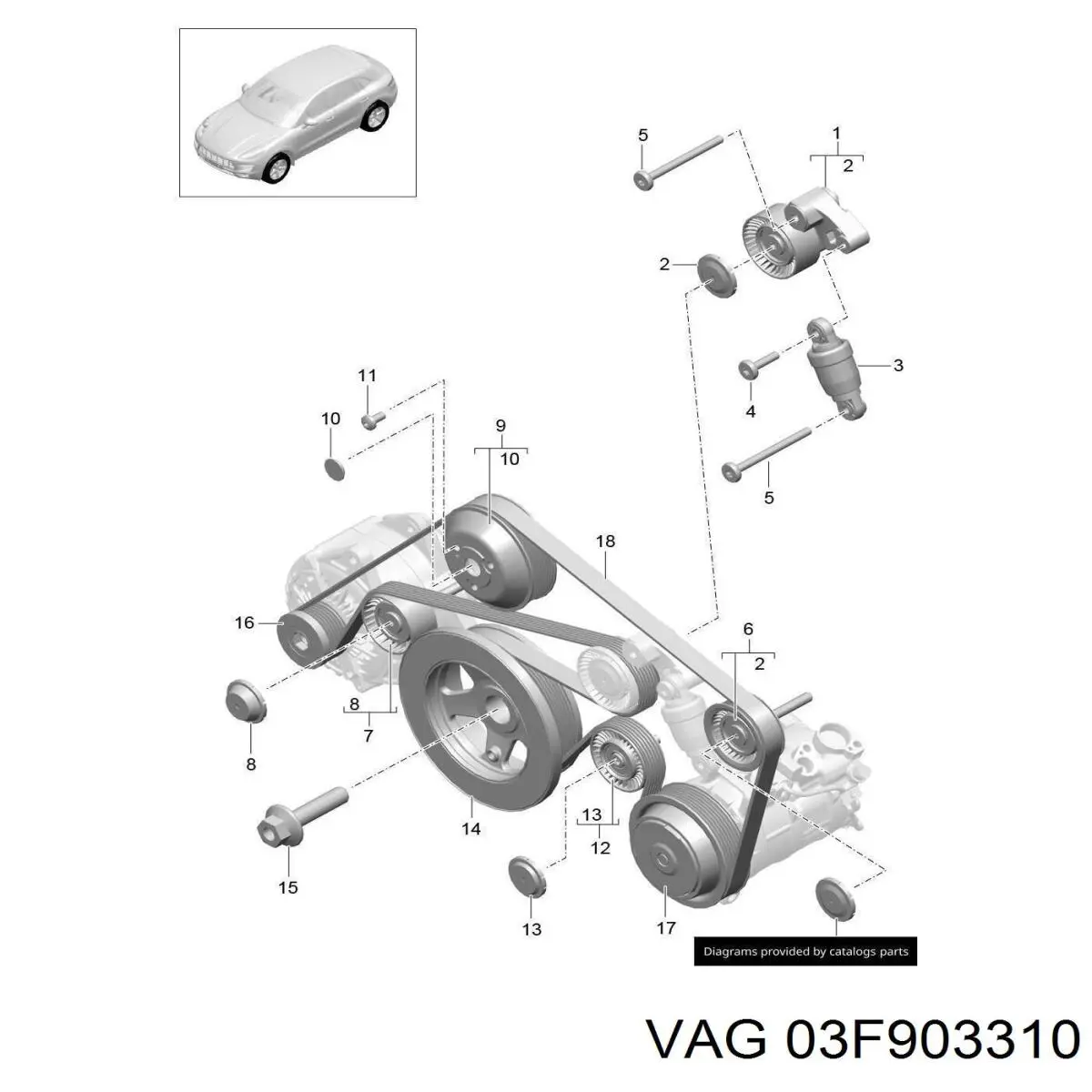  VAG 03F903310 ціна, від 5.62 USD