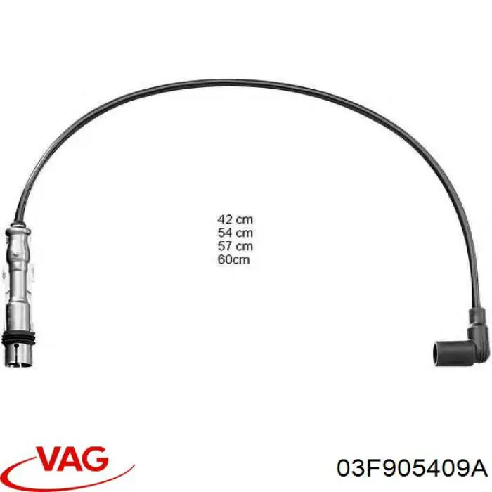 Дроти запалювання VAG 03F905409A ціна, від 51.14 USD