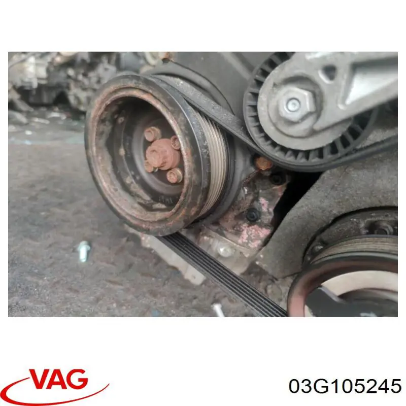 Шків колінвала (демпфер ) VAG 03G105245 ціна, від 100.44 USD